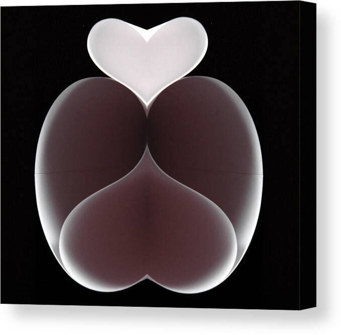 Love Canvas Print featuring the sculpture Mutual Attraction #1 by Rein Nomm