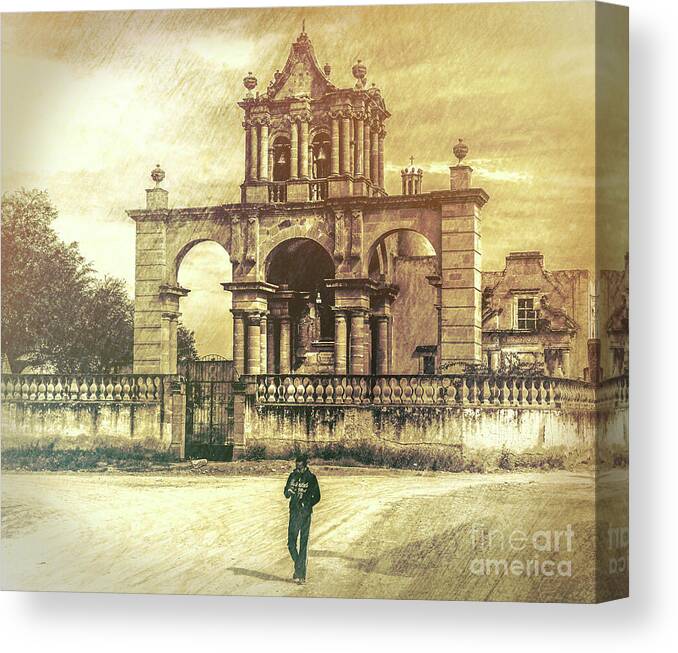 Church Canvas Print featuring the photograph Old Church #1 by Barry Weiss