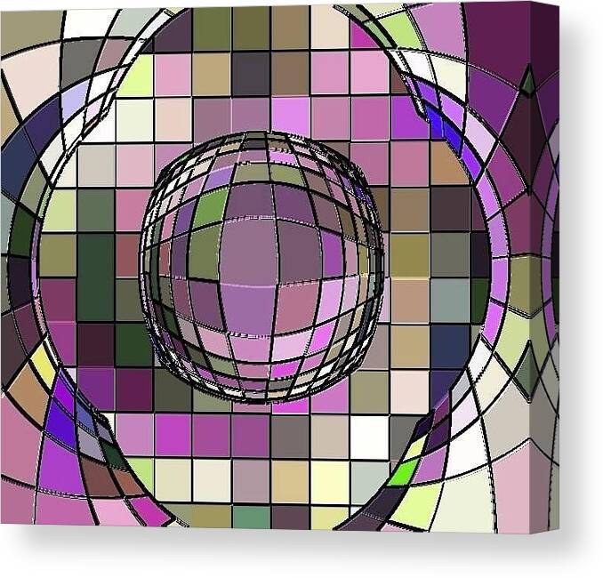 Digital Software Art Canvas Print featuring the painting Digital Software Art #16 by Dr Liew