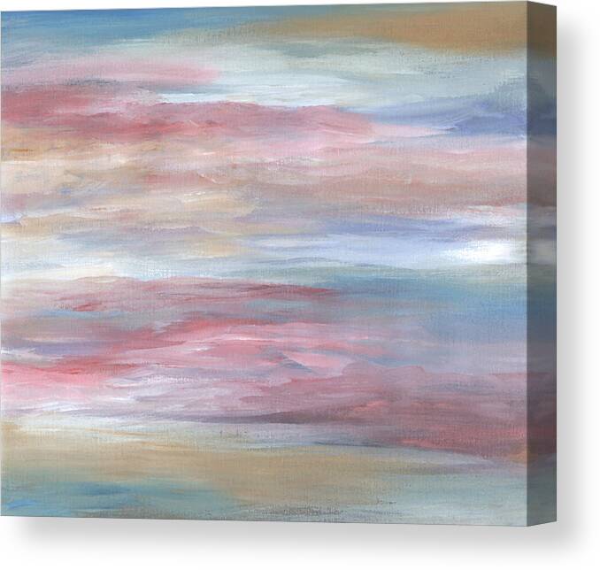 Abstract Canvas Print featuring the painting Abstract 16 by Lucie Dumas