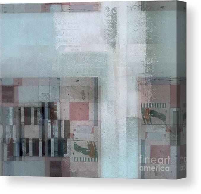 Abstract Canvas Print featuring the digital art Abstractitude - c7 by Variance Collections
