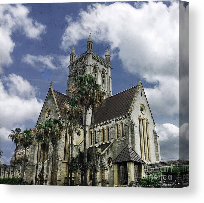 Church Canvas Print featuring the photograph Cathedral of The Most Holy Trinity Bermuda by Luther Fine Art