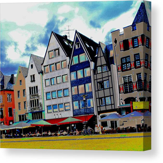 Rhine Canvas Print featuring the photograph Cologne on the Rhine by Jeff Barrett