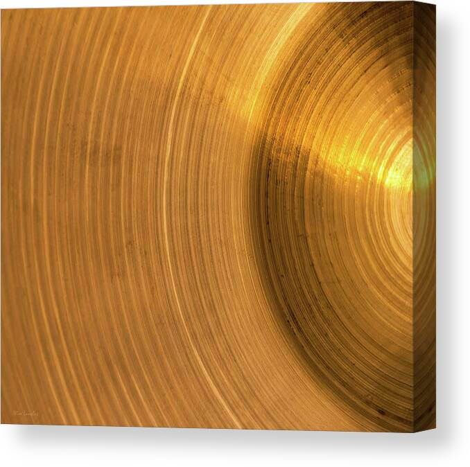Cymbal Canvas Print featuring the photograph Cymbal Abstract by Wim Lanclus