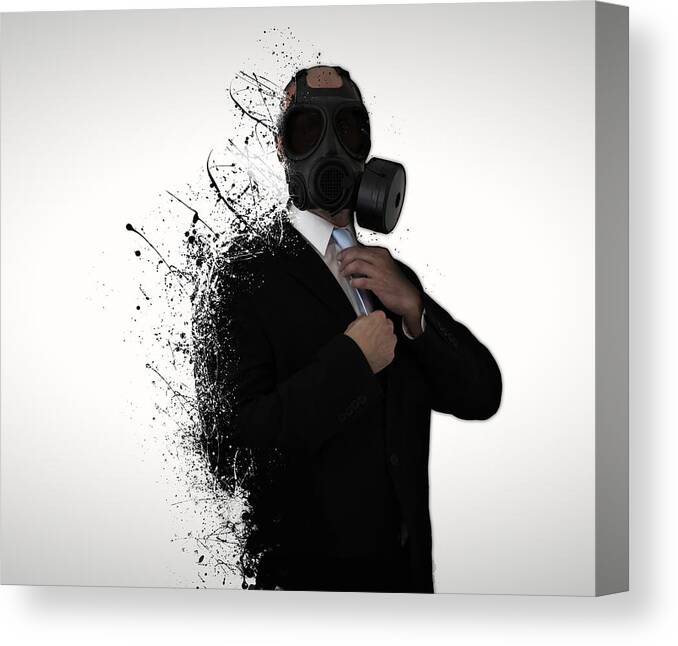 Gas Canvas Print featuring the photograph Dissolution of man by Nicklas Gustafsson