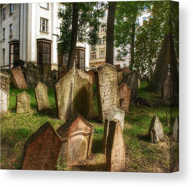 Budapest Canvas Print featuring the photograph Graveyard Shift I by Kathi Isserman