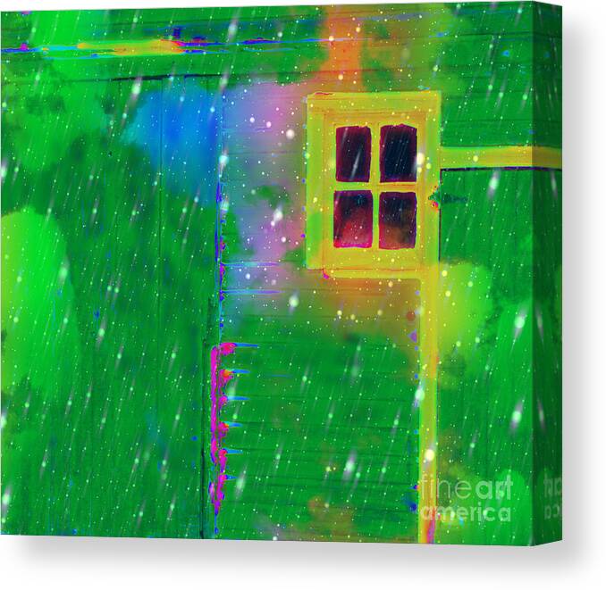 Door Canvas Print featuring the photograph Happy Window by Julie Lueders 
