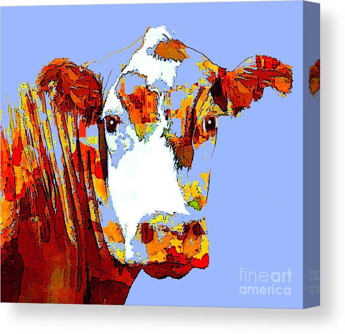 Cow Canvas Print featuring the photograph Purple Cow by Joyce Creswell