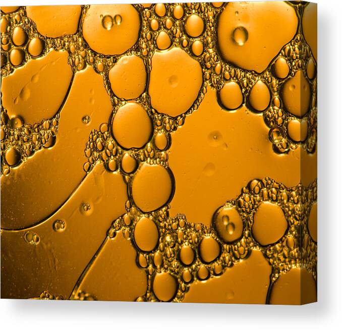 Abstract Canvas Print featuring the photograph Liquid Bronze Age Abstract by Bruce Pritchett