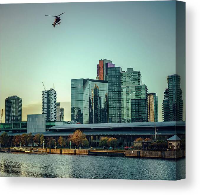 Australia Canvas Print featuring the photograph Melbourne Morning III by Nisah Cheatham