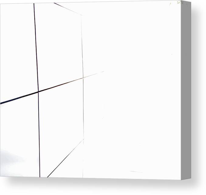Minimalism Canvas Print featuring the digital art Minimal Squares by Kathleen Illes