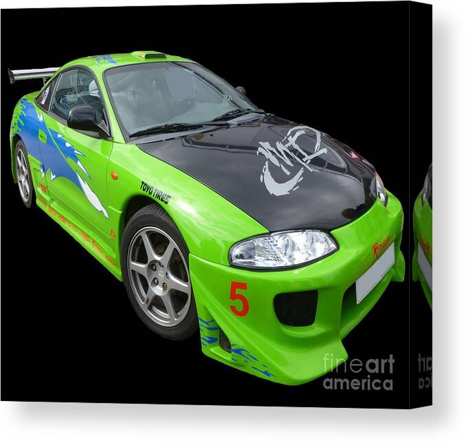 Mitsubishi Canvas Print featuring the photograph Mitsubishi Eclipse by Vicki Spindler
