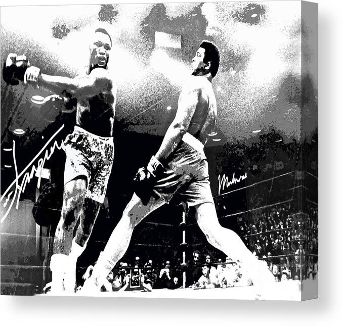 Mohamed Ali Canvas Print featuring the photograph Mohamed Ali Float Like A Butterfly by Saundra Myles