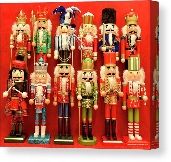 Jigsaw Puzzle Canvas Print featuring the photograph Nutcrackers by Carole Gordon