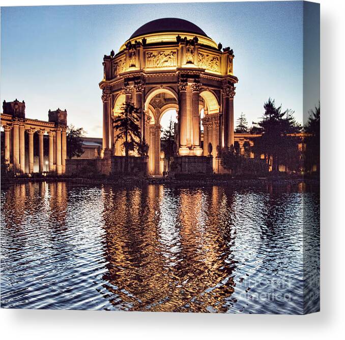 San Francisco Canvas Print featuring the photograph Palace of Fine Arts SF II by Chuck Kuhn