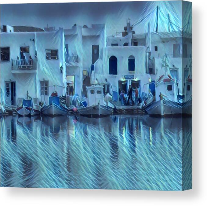 Colette Canvas Print featuring the photograph Paros Island Beauty Greece by Colette V Hera Guggenheim