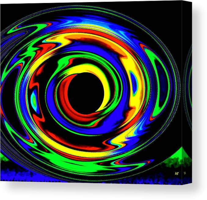 Abstract Canvas Print featuring the digital art Pizzazz 12 by Will Borden