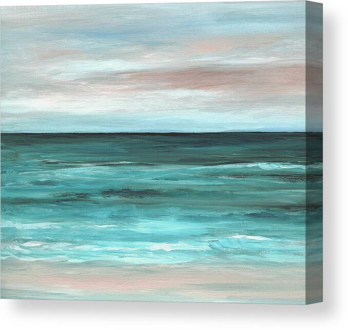 Sea Canvas Print featuring the painting Sea View 265 by Lucie Dumas