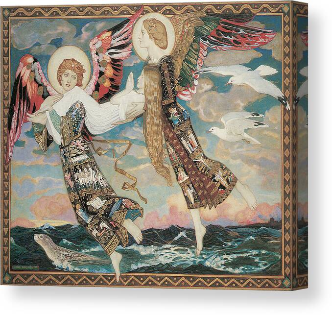 John Duncan Canvas Print featuring the painting St. Bride by John Duncan