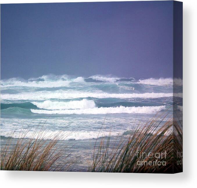 Pacific Canvas Print featuring the photograph Stormy Ocean by Rex E Ater