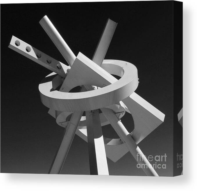Structure Canvas Print featuring the photograph Structure Abstract 5 by Cheryl Del Toro