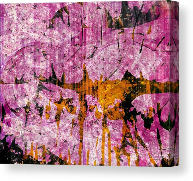 Faniartafrica America Canvas Print featuring the mixed media Submit a Dance  by Fania Simon