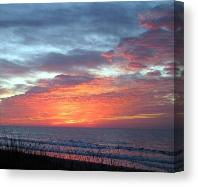 Beach Canvas Print featuring the photograph Sunrise 3 by Betty Buller Whitehead