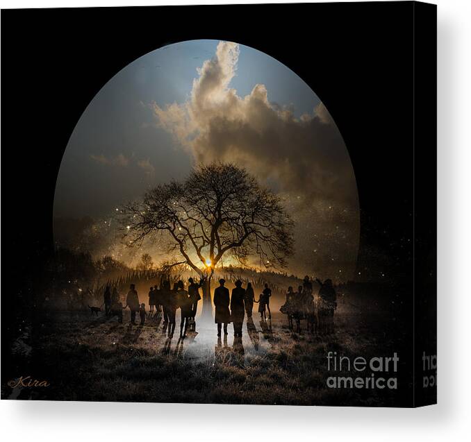 People Canvas Print featuring the photograph The leftovers by Kira Bodensted