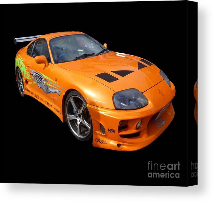 Fast Canvas Print featuring the photograph Toyota Supra by Vicki Spindler