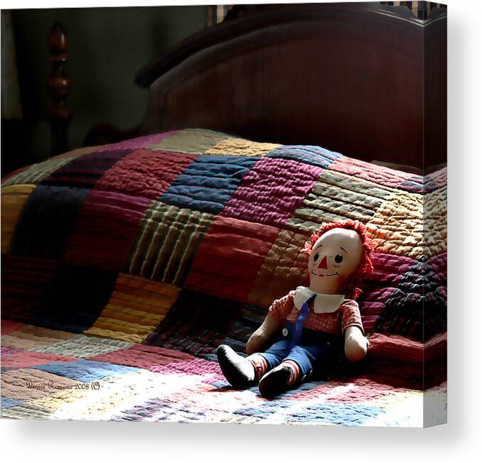 Raggedy Andy Canvas Print featuring the photograph Waiting for My Boy by Denise Romano