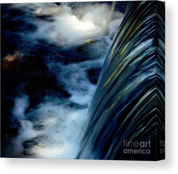Water Canvas Print featuring the photograph Waterfall by Elaine Manley