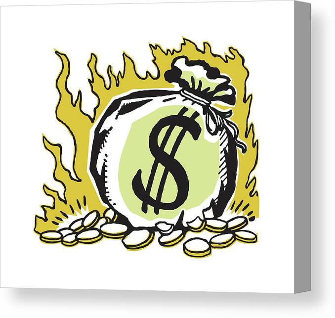 Money Bag Drawing by CSA Images - Fine Art America