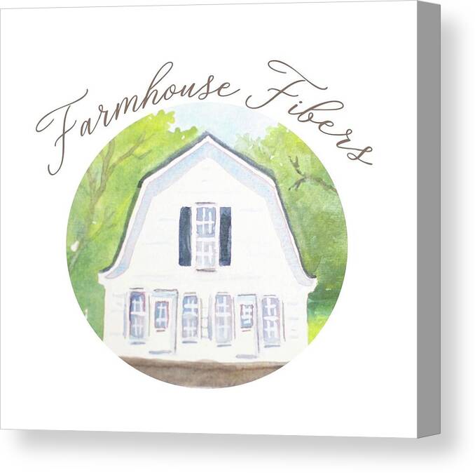 Collage Canvas Print featuring the painting farmhouse Fibers #1 by Judith Young