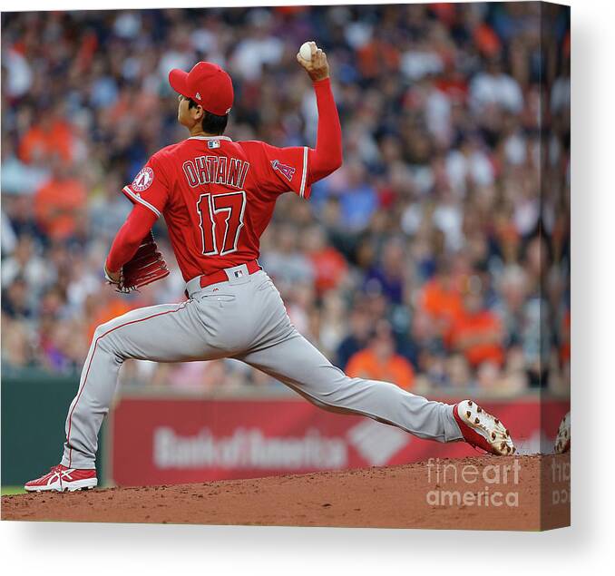 Second Inning Canvas Print featuring the photograph Los Angeles Angels Of Anaheim V by Bob Levey