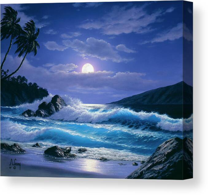 2593t0 Canvas Print featuring the painting 2593t0 by Anthony Casay