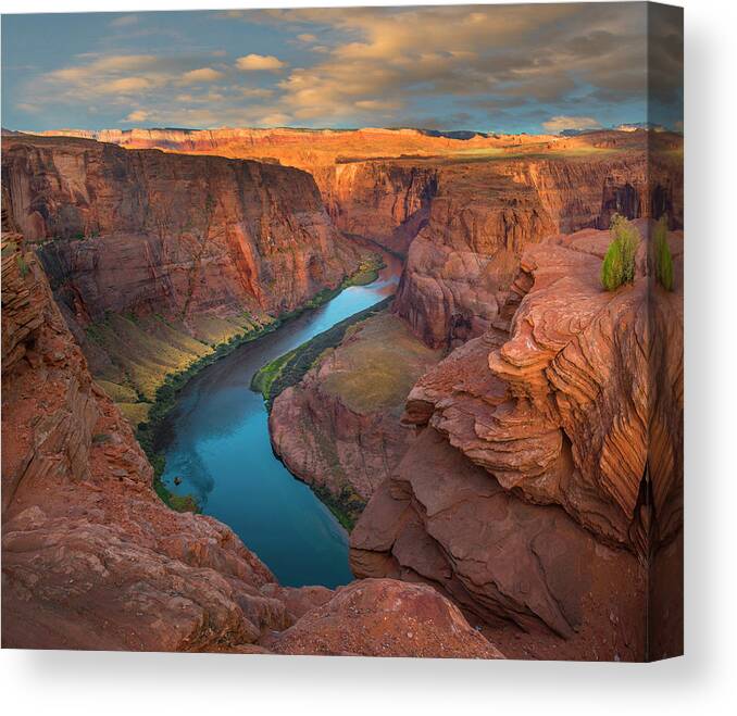 00574868 Canvas Print featuring the photograph Colorado River At Horseshoe Bend #2 by Tim Fitzharris