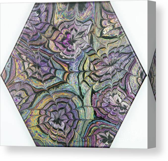 Assignments Canvas Print featuring the painting Cosmic Web by Lucy Arnold