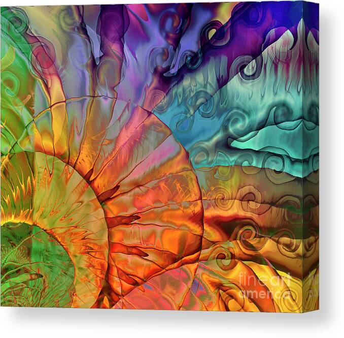 Chakra Canvas Print featuring the painting Eterna by Mindy Sommers