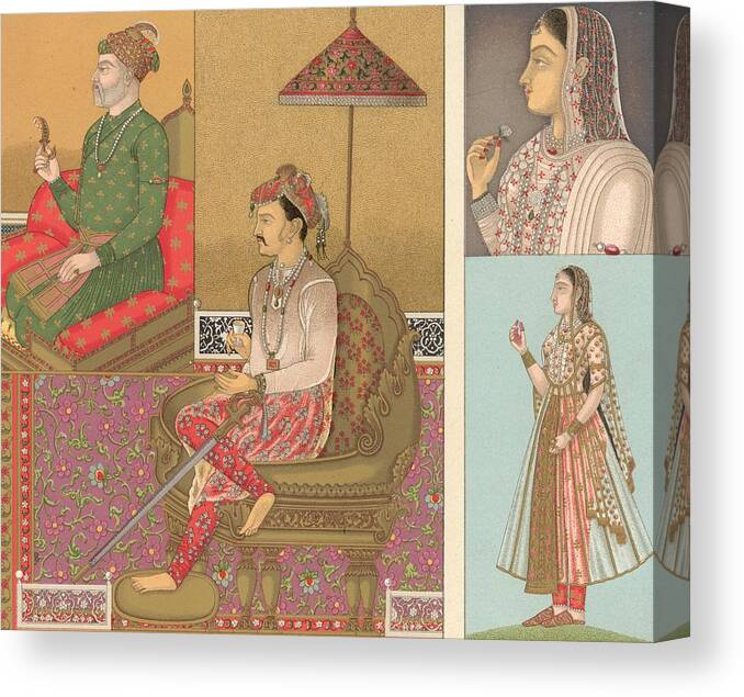 Chair Canvas Print featuring the photograph India by Hulton Archive