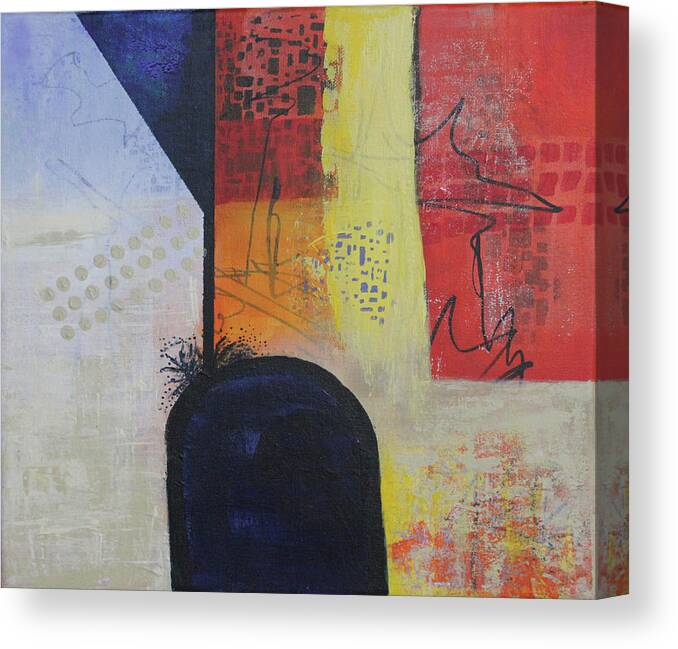 Abstract Canvas Print featuring the painting Overflowing by April Burton