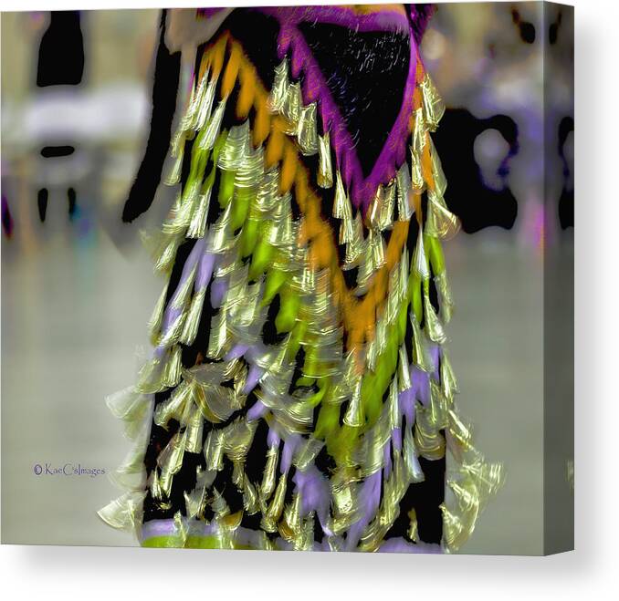 Jingle Dress Canvas Print featuring the photograph Powwow Abstraction #3 by Kae Cheatham