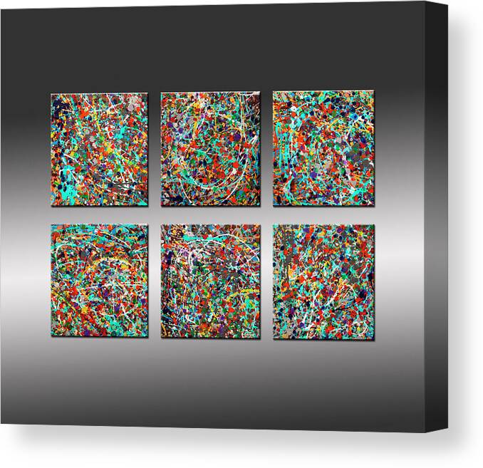 Spin 2 Canvas Print featuring the painting Spin 2 by Hilary Winfield