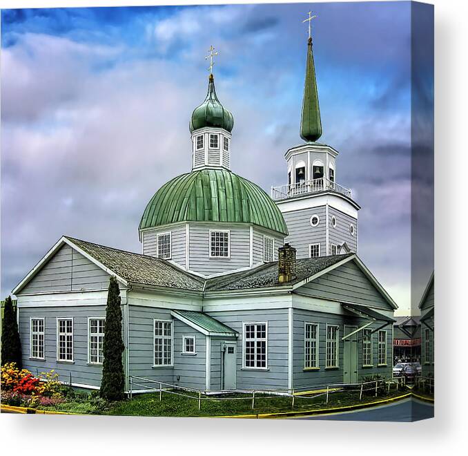 Landmark Canvas Print featuring the photograph St. Michael Cathedral by Maria Coulson