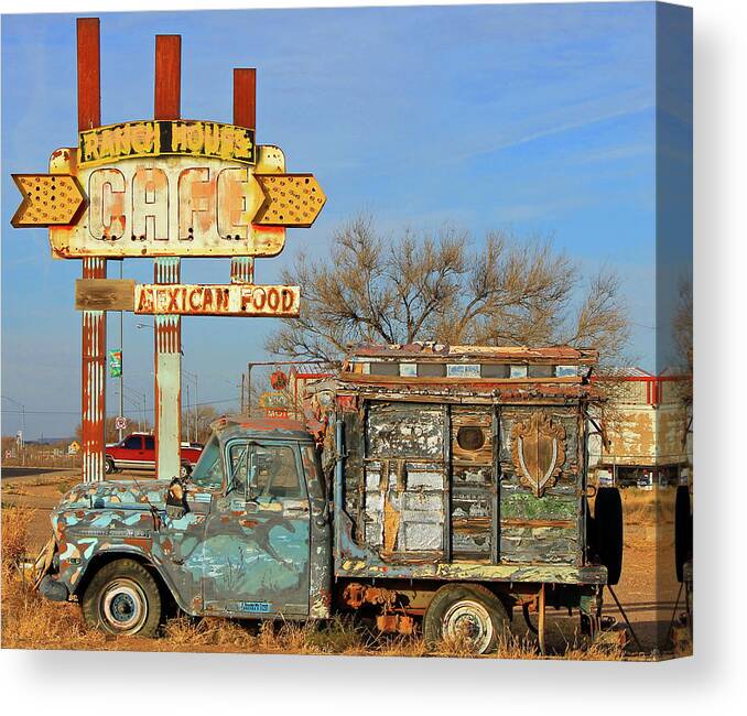 Truck Canvas Print featuring the photograph Tucumcari Truck by Jonathan Thompson