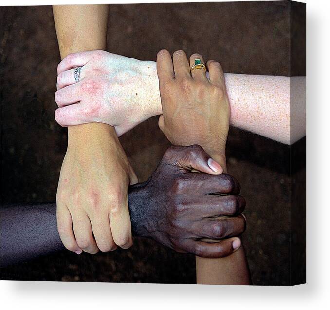 Arm Canvas Print featuring the photograph United Diversity by Benton Murphy Md