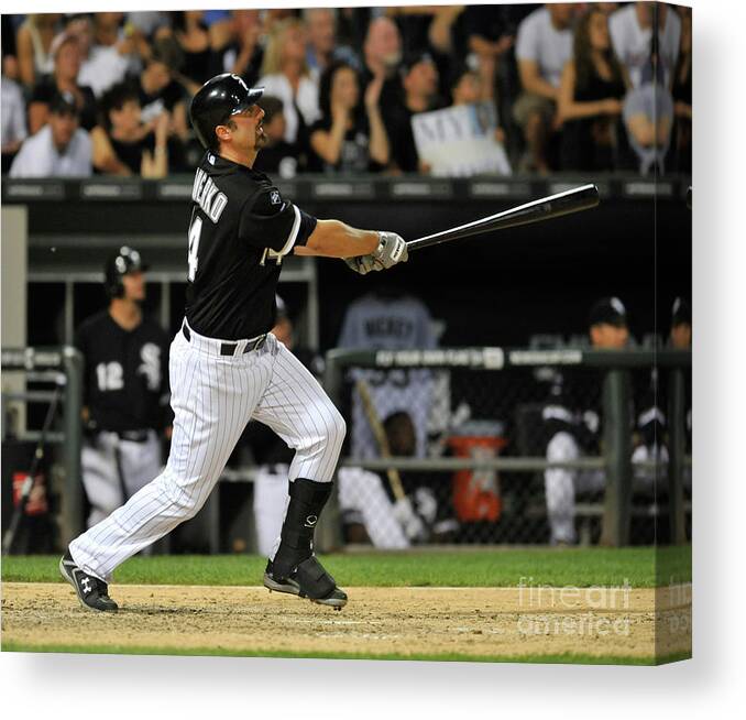 People Canvas Print featuring the photograph Paul Konerko #1 by David Banks