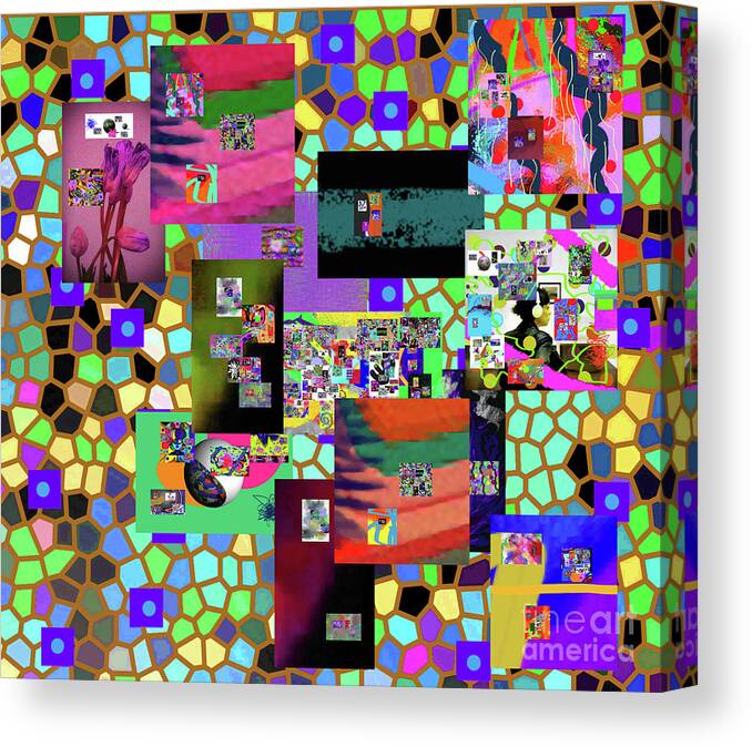 Walter Paul Bebirian: Volord Kingdom Art Collection Grand Gallery Canvas Print featuring the digital art 10-12-2021c by Walter Paul Bebirian