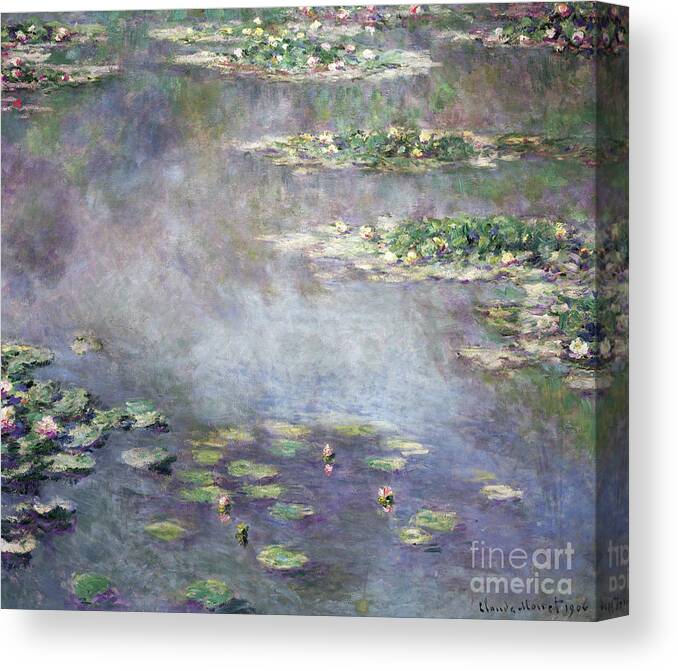 Monet Canvas Print featuring the painting Nympheas by Claude Monet