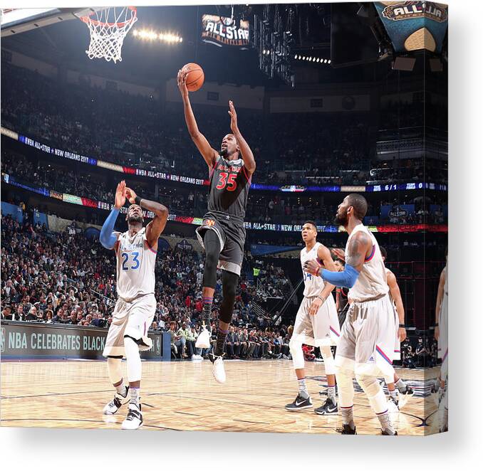 Event Canvas Print featuring the photograph Kevin Durant by Nathaniel S. Butler