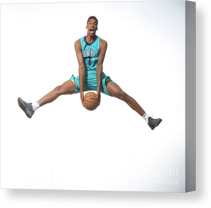 Nba Pro Basketball Canvas Print featuring the photograph Malik Monk by Nathaniel S. Butler